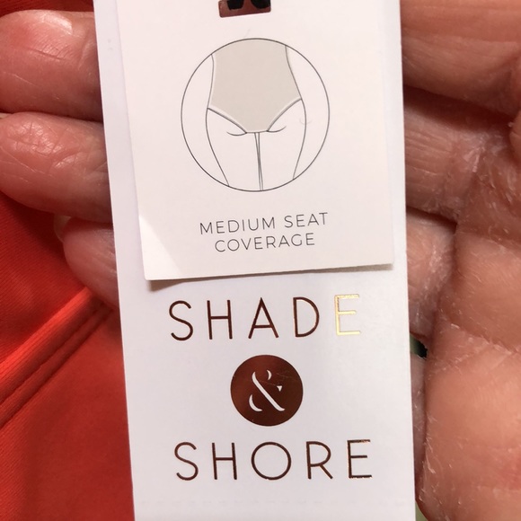 New Women’s one piece cutout swimsuit. Size L (12-14). Orangish red. - Picture 8 of 15